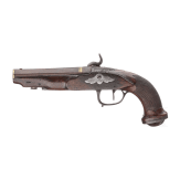 A percussion pocket pistol, France, circa 1850