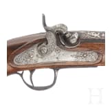 A percussion pistol with silver inlaid Ottoman barrel, mid-19th century