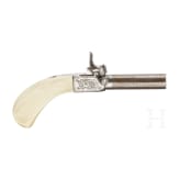 A Belgian pocket percussion pistol, ca. 1850