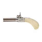 A Belgian pocket percussion pistol, ca. 1850