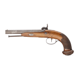 A percussion pistol, Li&egrave;ge, circa 1850