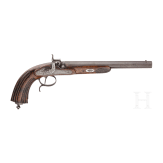 A percussion pistol by Chapelle Fils, St. &Eacute;tienne, circa 1860