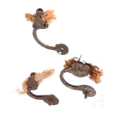 Three cocks for German matchlock muskets, 1st half of the 17th century