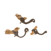 Three cocks for German matchlock muskets, 1st half of the 17th century