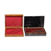 Lot of wooden cases for handguns, 19/20th century