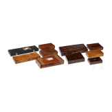 Lot of wooden cases for handguns, 19/20th century