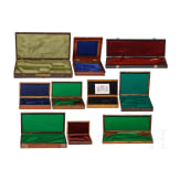 Lot of wooden cases for handguns, 19/20th century