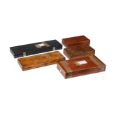 Lot of wooden cases for handguns, 19/20th century