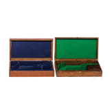 Lot of wooden cases for handguns, 19/20th century