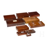 Lot of wooden cases for handguns, 19/20th century