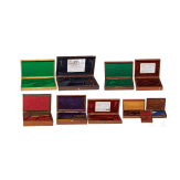 Lot of wooden cases for handguns, 19/20th century