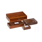 Lot of wooden cases for handguns, 19/20th century