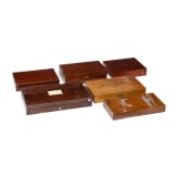 Lot of wooden cases for handguns, 19/20th century