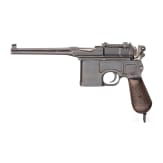 A "Broomhandle" Mauser C96/16 with shoulder stock