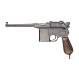 A "Broomhandle" Mauser C 96 "Wartime Commercial", with shoulder stock and leather harness
