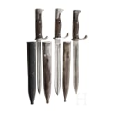Three shortened bayonets 98, 1st quarter 20th century