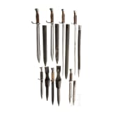 Seven German bayonets