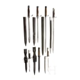 Seven German bayonets
