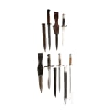 Five bayonets, German/Swiss, 1st half of 20th century