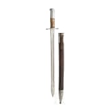 A Schmidt-Rubin M 1906 bayonet, with saw back