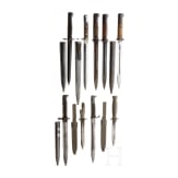 Nine bayonets