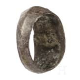 Silberner Siegelring mit Gemme, r&ouml;misch, 1. - 3. Jhdt.