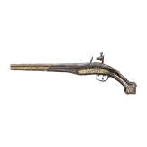 A silver mounted flintlock pistol from the Balkans, 19th century