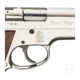 Smith & Wesson Mod. 39-2, "1st Generation DA mm", nickel-plated, new in box