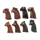 Eight pairs of grip panels for S&W revolvers
