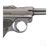 A Luger pistol by Mauser, coded "42 - byf", M/942, with holster