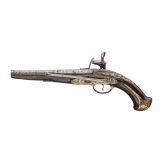 A military flintlock pistol, circa 1780