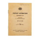 Original swiss manual for the SIG 47/8 pistol (in French)