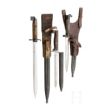 Three Scandinavian bayonets, 1st half of the 20th century