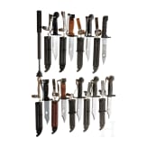 Nine Kalashnikov bayonets and a training device, GDR/Soviet Union, 2nd half 20th century