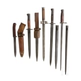 Five bayonets, Southeast Europe, 20th century