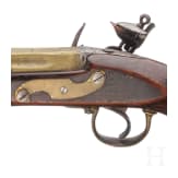 A seven-barrelled flintlock pistol, England, dated 1818