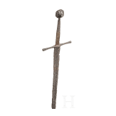 A German one and a half hand sword, circa 1350