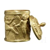 A Roman gold-pyxis of Paulina, 1st - 3rd century