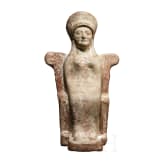 An enthroned archaic Greek deity, 6th century B.C.