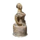A Cretan-Minoan terracotta figurine, 13th - 11th century B.C.
