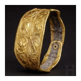 A Polish gold and silver bracelet, 12th - 13th century