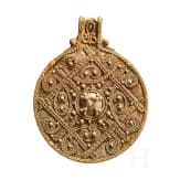 A filigrane Viking golden pendant, 9th - 11th century