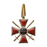 St.-Wladimir-Orden - Kreuz 4. Klasse mit Schwertern, Russland, um 1910