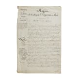 Napoleon I. - eigenhändige Apostille auf einem Rapport vom 21.12.1807