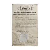 King Ludwig II of Bavaria - an autograph, dated 3.11.1872