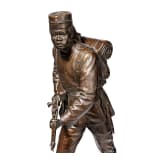 A bronze statuette of an askari as a farewell gift for Paymaster Otto Körner in German East Africa, 1892 - 1901