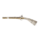 A Bulgarian miquelet-lock gun with mother-of-pearl and silver inlays, Boka Kotorska, 19th century