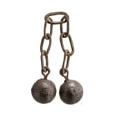 An English chain cannon ball, 17th/18th century