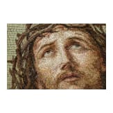 Großflächiges Mikromosaik "Christus mit Dornenkrone", Rom, um 1800