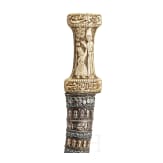 A Persian khandjar with silver scabbard, 1st half of the 19th century
